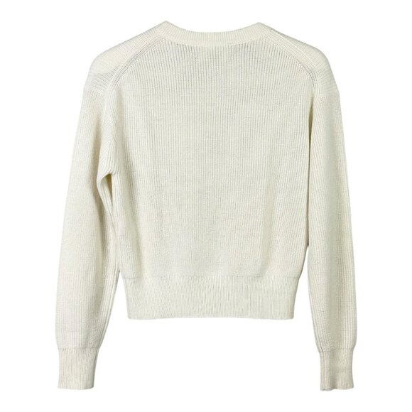 Aritzia Wilfred Manila Wool Cotton Blend Sweater Cream - Picture 3 of 9